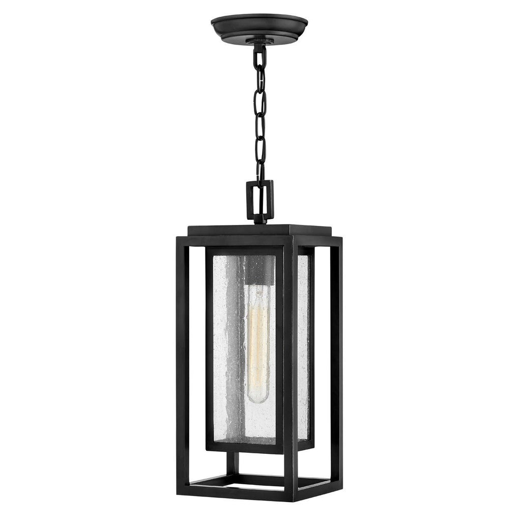 Outdoor Republic - Medium Hanging Lantern without Bulb-Hinkley Lighting-HINKLEY-1002BK-Outdoor Lighting-1-France and Son