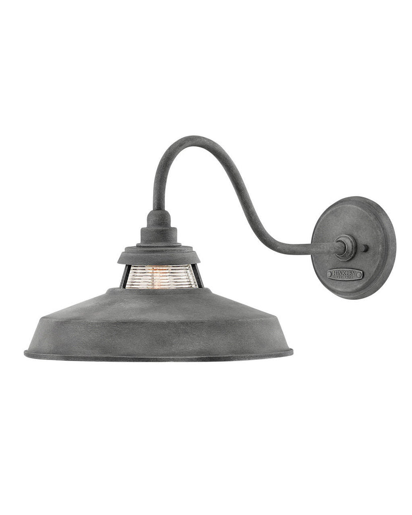 Outdoor Troyer Large Wall Mount Lantern-Hinkley Lighting-HINKLEY-1195DZ-Outdoor Post LanternsAged Zinc-2-France and Son
