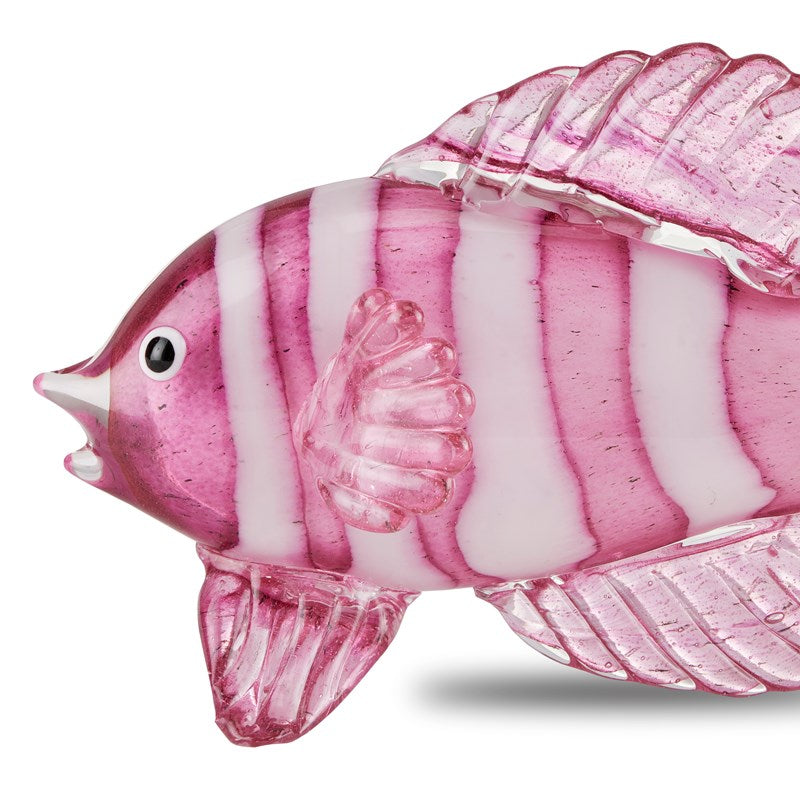 Rialto Magenta Glass Fish - Set of 2-Currey-CURY-1200-0563-Decorative Objects-3-France and Son