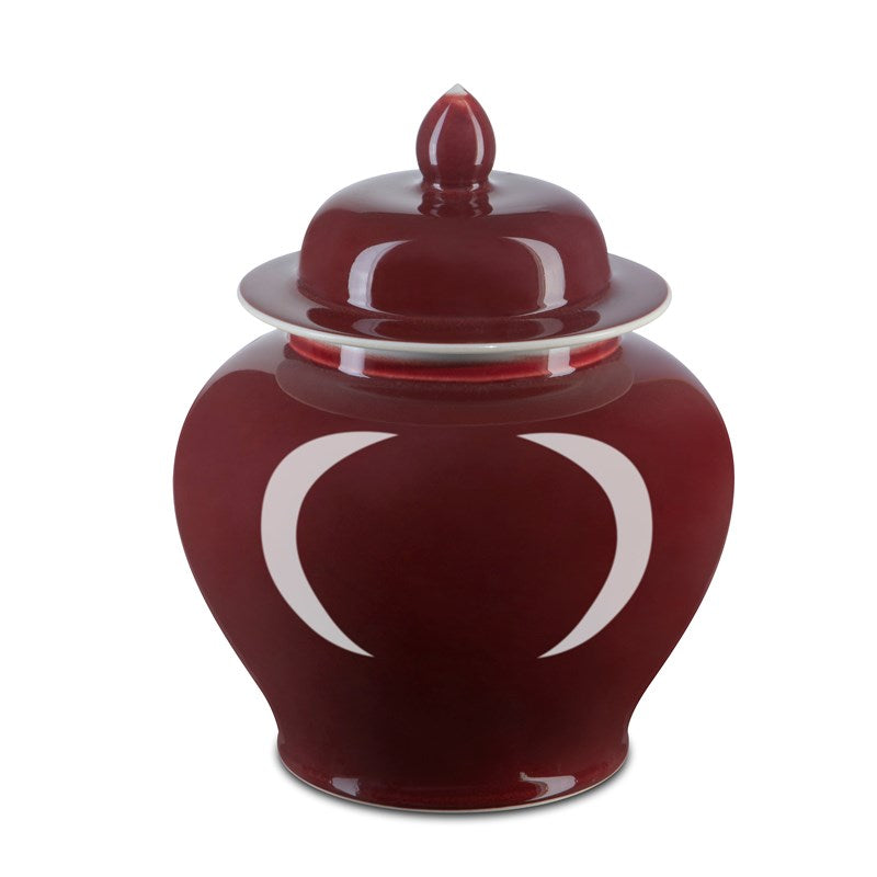 Temple Jar Collection-Currey-CURY-1200-0684-Decorative ObjectsSmall-Oxblood-7-France and Son