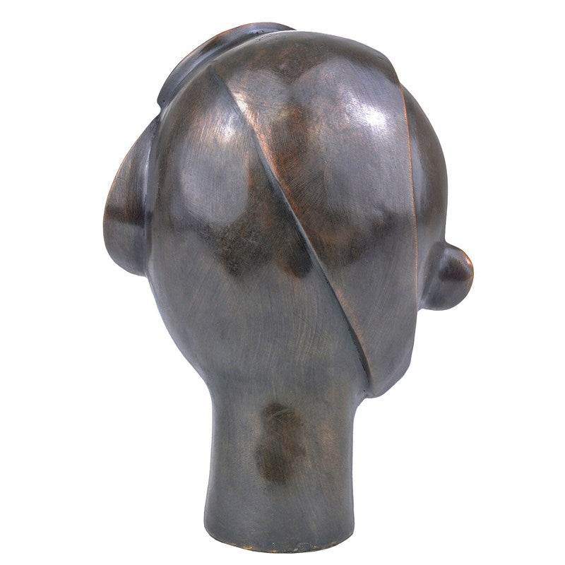 Cubist Head - Bronze-Currey-CURY-1200-0720-Decorative Objects-4-France and Son