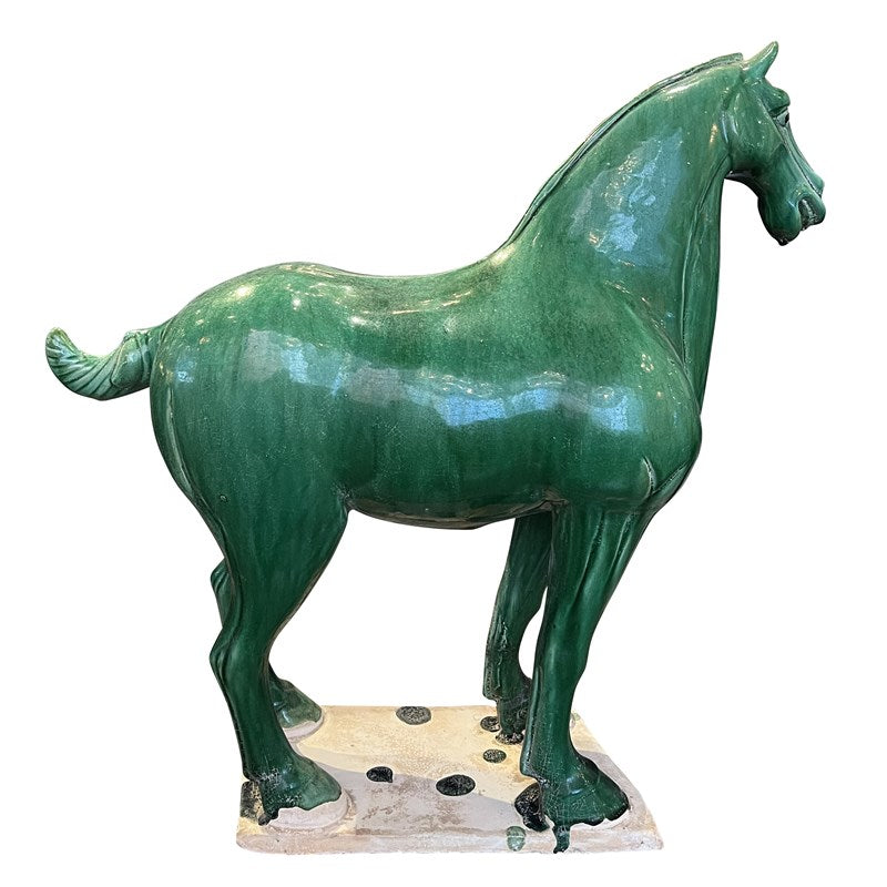 Tang Dynasty Persimmon Horse-Currey-CURY-1200-0783-Decorative ObjectsGreen-9-France and Son