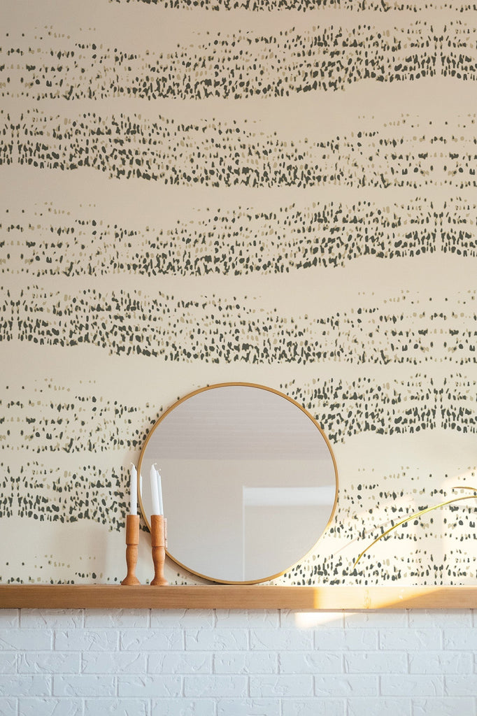 Reflections Wallpaper-Mitchell Black-MITCHB-WC418-AB-PM-10-Wall DecorPatterns Ash Blue-Premium Matte Paper-8-France and Son