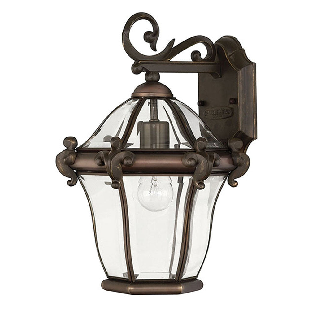 Outdoor San Clemente Small Wall Mount Lantern-Hinkley Lighting-HINKLEY-2440CB-Wall Lighting-1-France and Son