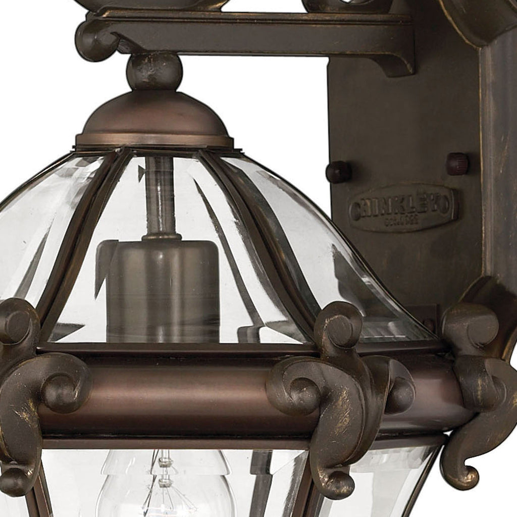 Outdoor San Clemente Small Wall Mount Lantern-Hinkley Lighting-HINKLEY-2440CB-Wall Lighting-2-France and Son