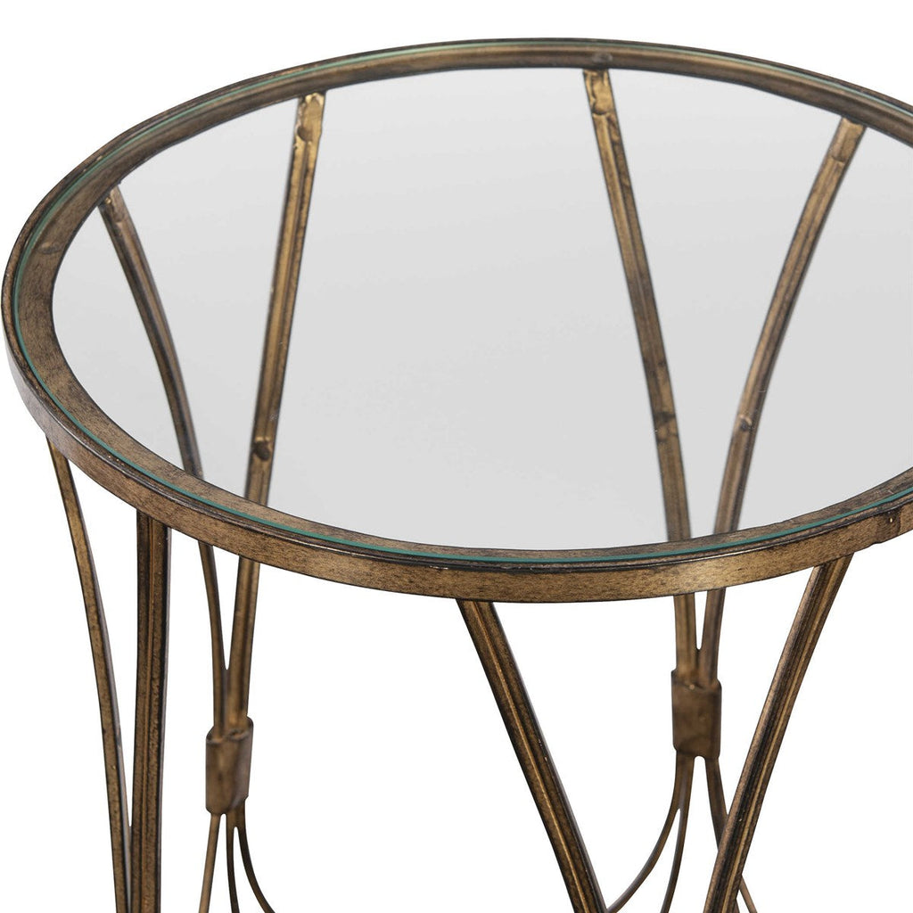 Kalindra Gold Accent Table-Uttermost-UTTM-25056-Side Tables-3-France and Son