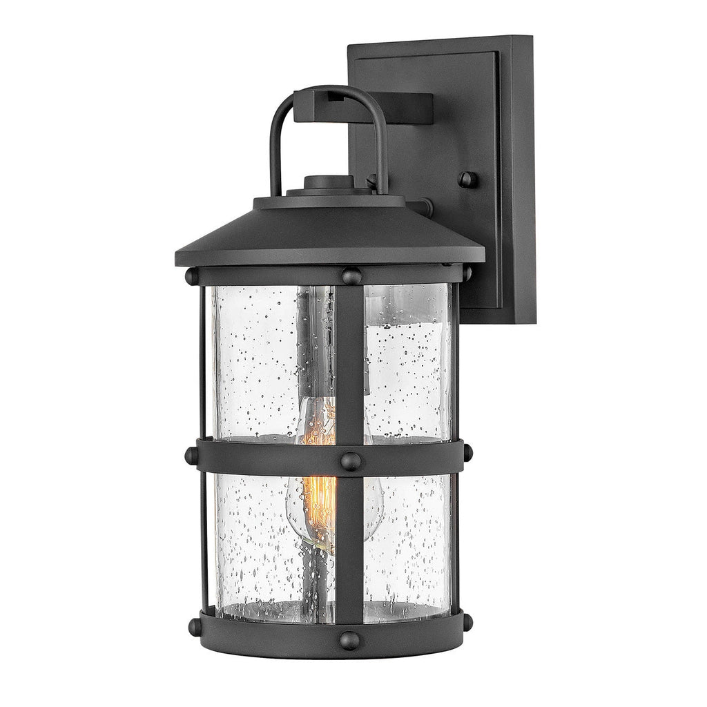 Outdoor Lakehouse - Small Wall Mount Lantern-Hinkley Lighting-HINKLEY-2680BK-Outdoor LanternsBlack-1-France and Son