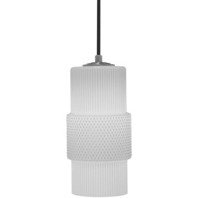 Mimo Cylinder Pendant-Oggetti-OGGETTI-28-MM/CYL/WH/G-PendantsWhite-Gun Metal-6-France and Son