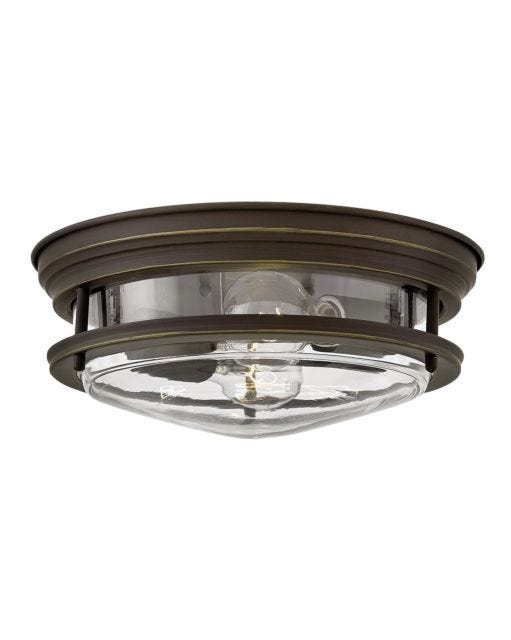 Foyer Hadley - Medium Flush Mount-Hinkley Lighting-HINKLEY-3302OZ-CL-Wall LightingOil Rubbed Bronze with Clear glass-4-France and Son