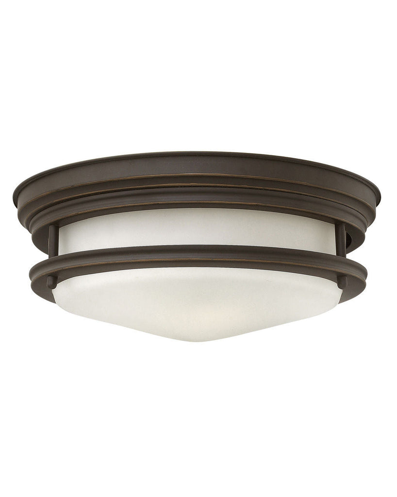 Foyer Hadley - Medium Flush Mount-Hinkley Lighting-HINKLEY-3302OZ-Wall LightingOil Rubbed Bronze with Etched Opal-8-France and Son