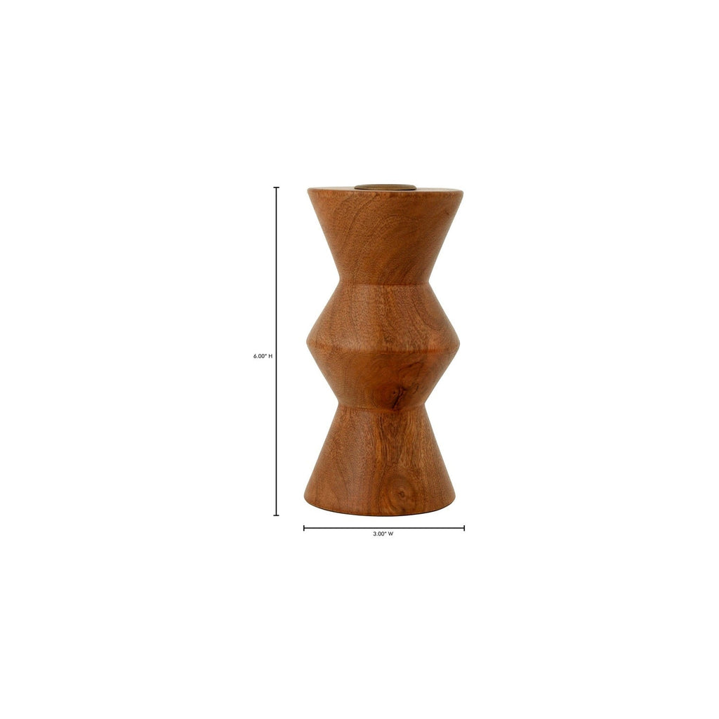 Sequence Wooden Candle Holder-Moes-MOE-DD-1046-02-Candle HoldersLarge-Black-8-France and Son