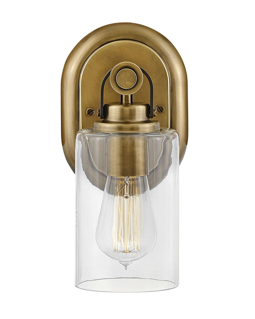 Halstead - Single Light Vanity-Hinkley Lighting-HINKLEY-52880HB-Bathroom VanityBrass-3-France and Son