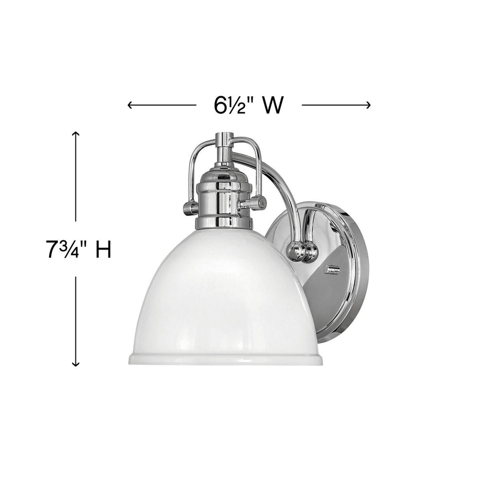 Rowan - Single Light Vanity-Hinkley Lighting-HINKLEY-5810CM-Bathroom Vanity-3-France and Son