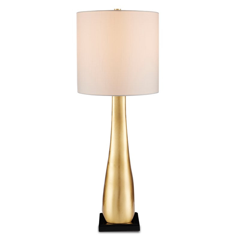 La Porta Table Lamp-Currey-CURY-6000-0852-Table LampsContemporary Gold Leaf/Black-3-France and Son