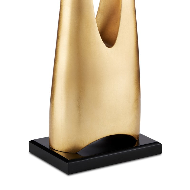 La Porta Table Lamp-Currey-CURY-6000-0852-Table LampsContemporary Gold Leaf/Black-5-France and Son