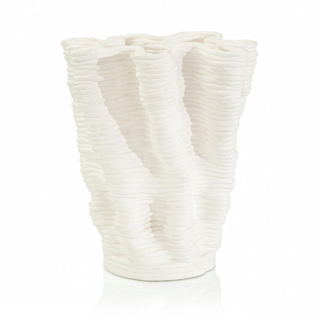 Powder White Porcelain Vase-John Richard-JR-JRA-14053-Vases-1-France and Son