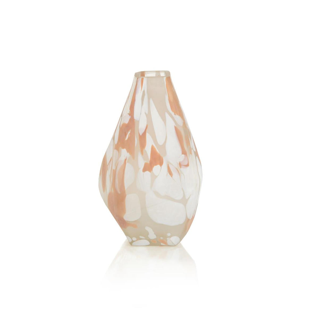 Blush Rock Glass Vase-John Richard-JR-JRA-14159-VasesMedium-2-France and Son