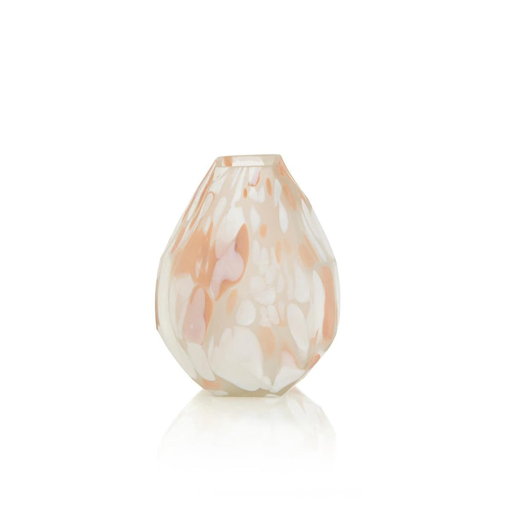 Blush Rock Glass Vase-John Richard-JR-JRA-14160-VasesSmall-3-France and Son