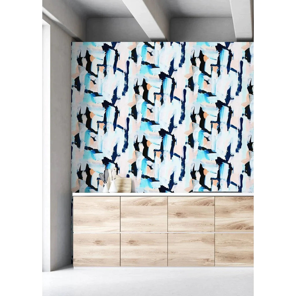 Tilda Wallpaper-Mitchell Black-MITCHB-WCBL1-TL-PM-10-Wall DecorPattern The Blush Label-Premium Matte Paper-2-France and Son