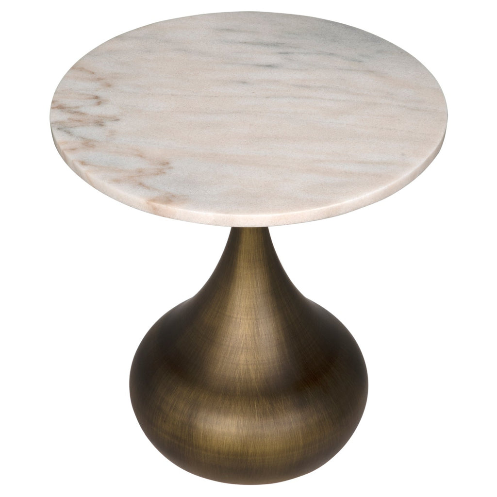 Mateo Side Table - Aged Brass-Noir-NOIR-GTAB985AB-Side Tables-3-France and Son