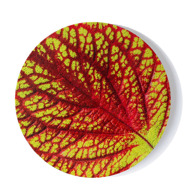 Mosaic Coleus Wall Art-Gold Leaf Design Group-GOLDL-WD9214-20-Wall ArtDisc Rust 20"D-1-France and Son